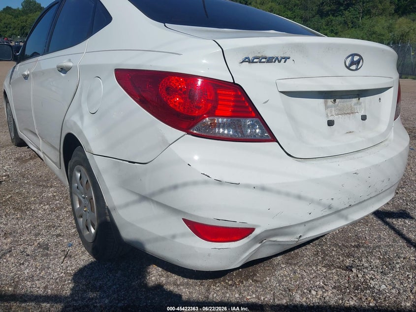 2012 Hyundai Accent VIN KMHCT4AE6CU208320 IAAI salvage auction — NORMAL WEAR, Clear (Illinois), sold $400 on 2026-07-22 (photo 6)