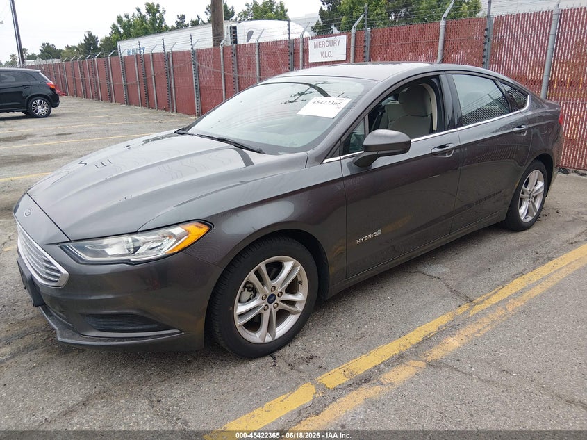 2018 Ford Fusion VIN 3FA6P0UU3JR278918 IAAI salvage auction — NORMAL WEAR, Sf97 (California), sold $9,700 on 2026-07-28 (photo 2)
