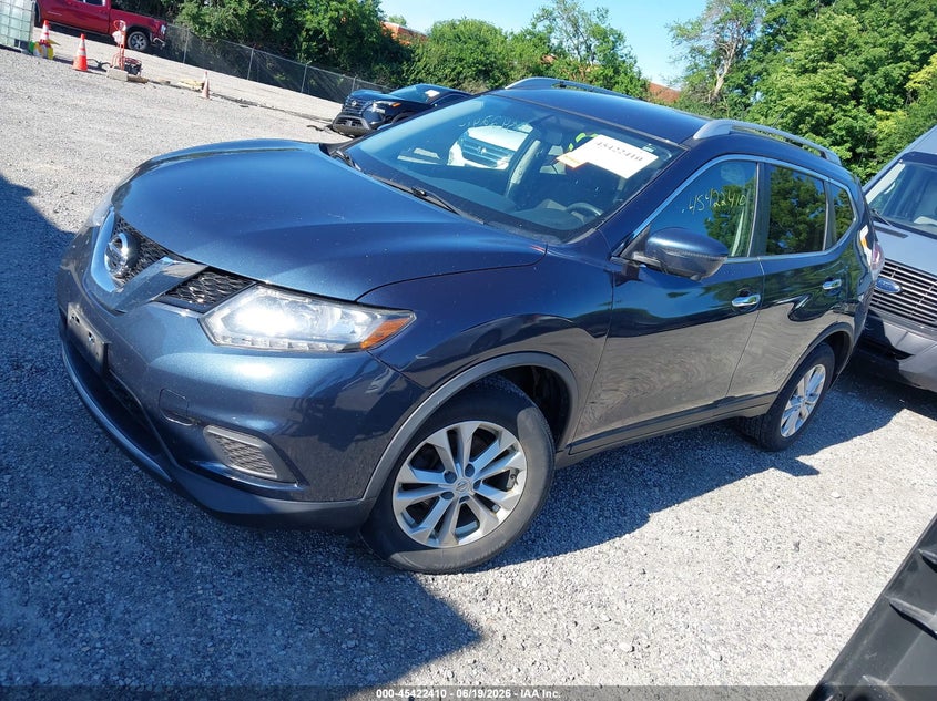 2016 Nissan Rogue VIN KNMAT2MV0GP621432 IAAI salvage auction — NORMAL WEAR, Salvage Title, sold $1,000 on 2026-07-28 (photo 2)