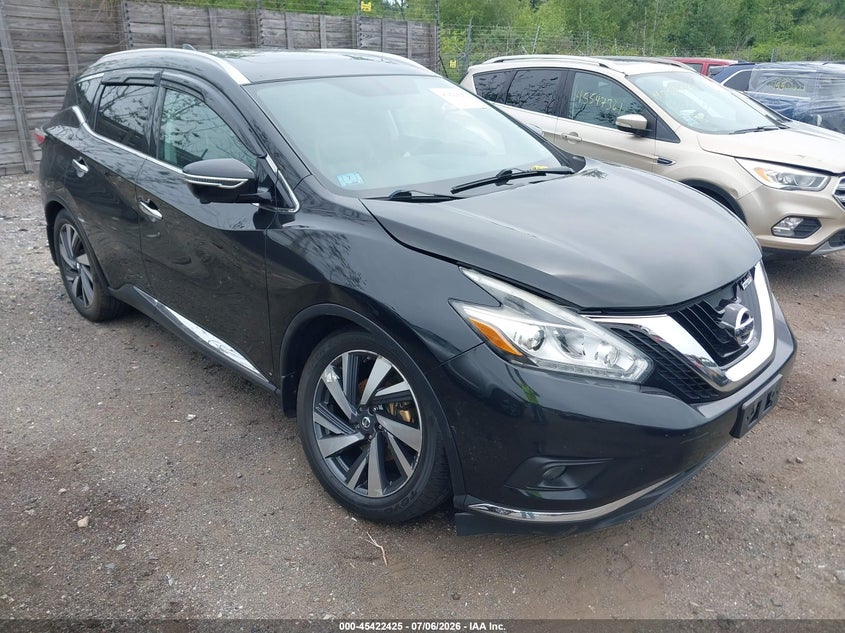 2016 Nissan Murano VIN 5N1AZ2MH8GN171724 IAAI salvage auction — SIDE, Clear (Massachusetts), sold $1,700 on 2026-07-09 (photo 1)