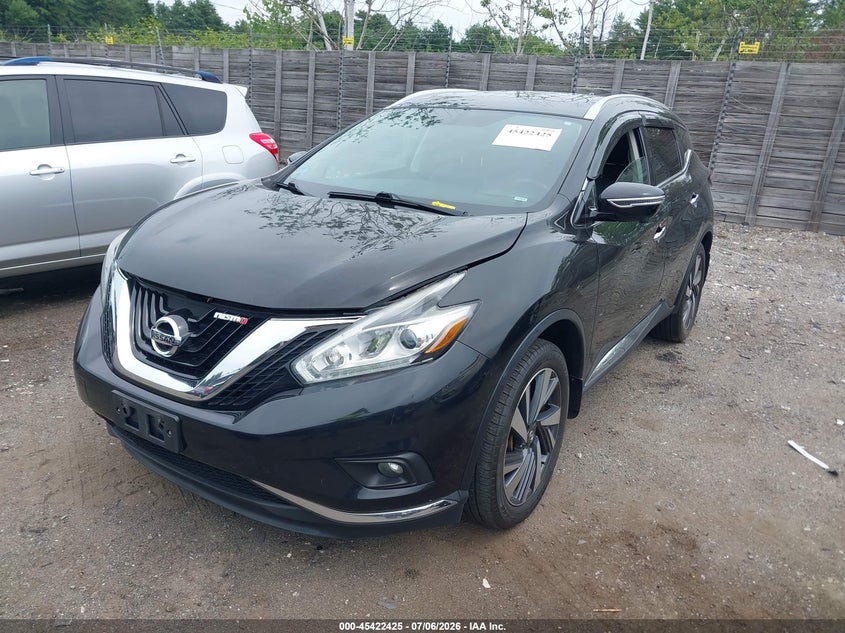2016 Nissan Murano VIN 5N1AZ2MH8GN171724 IAAI salvage auction — SIDE, Clear (Massachusetts), sold $1,700 on 2026-07-09 (photo 2)