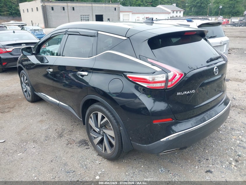 2016 Nissan Murano VIN 5N1AZ2MH8GN171724 IAAI salvage auction — SIDE, Clear (Massachusetts), sold $1,700 on 2026-07-09 (photo 3)
