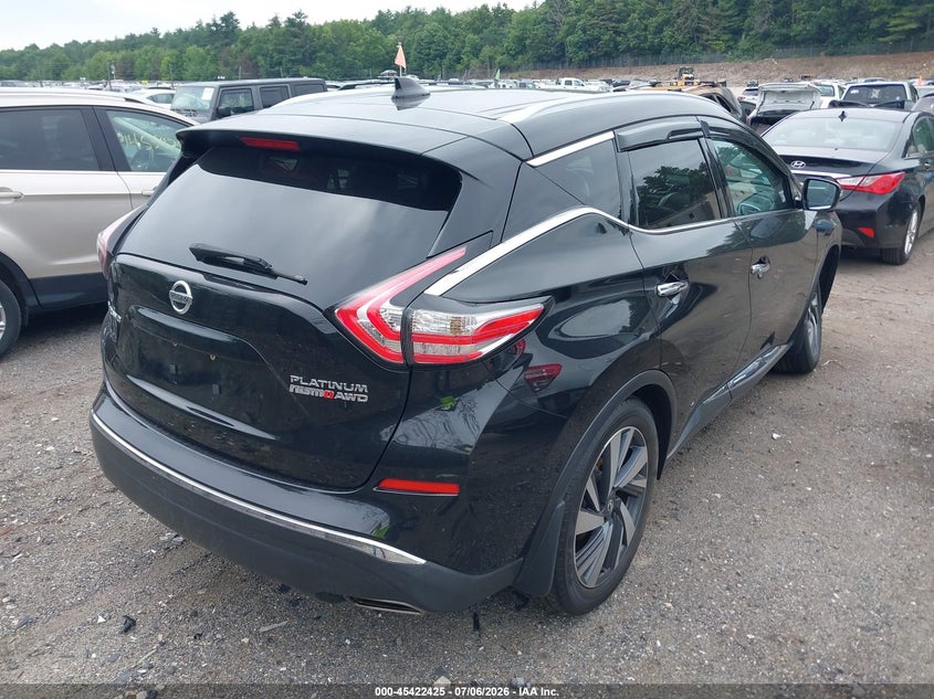 2016 Nissan Murano VIN 5N1AZ2MH8GN171724 IAAI salvage auction — SIDE, Clear (Massachusetts), sold $1,700 on 2026-07-09 (photo 4)