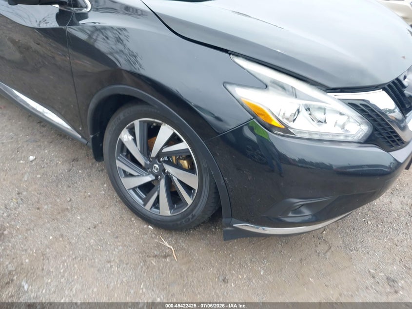 2016 Nissan Murano VIN 5N1AZ2MH8GN171724 IAAI salvage auction — SIDE, Clear (Massachusetts), sold $1,700 on 2026-07-09 (photo 6)