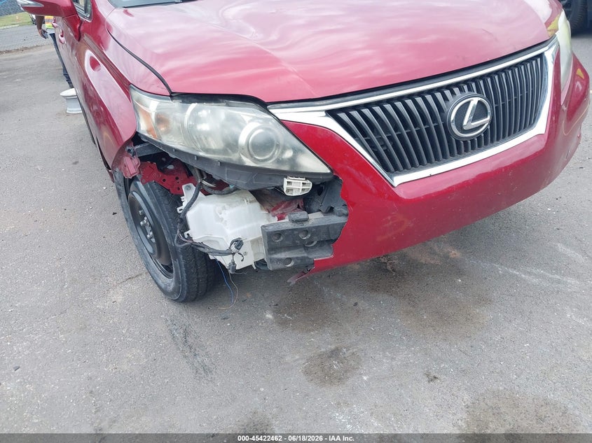 2011 Lexus Rx 350 VIN JTJZK1BA1B2005578 IAAI salvage auction — RIGHT FRONT, Salvage (Arizona), sold $1,100 on 2026-07-29 (photo 6)