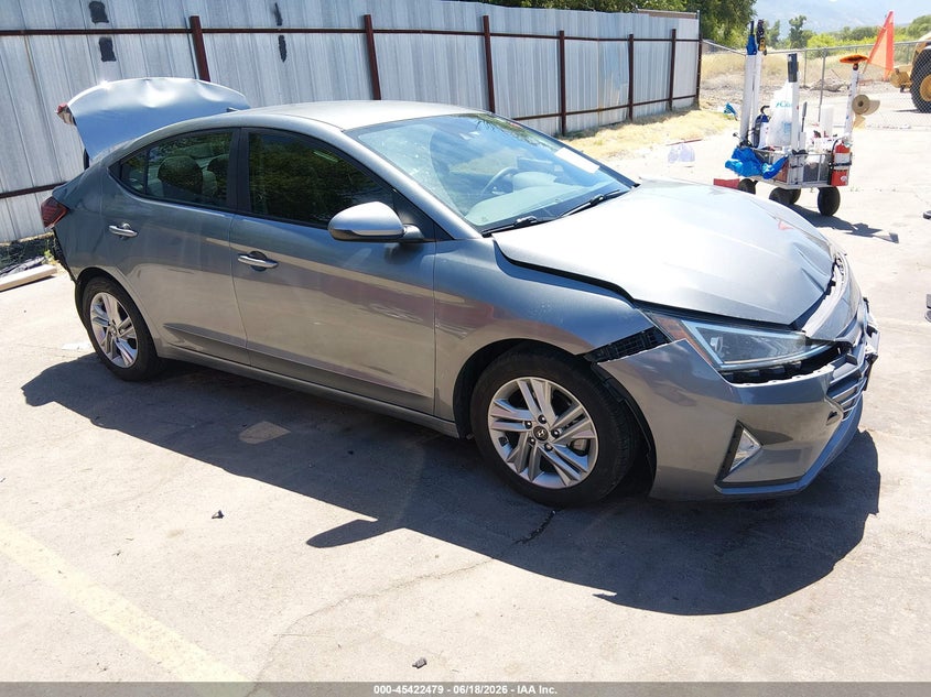 2019 Hyundai Elantra VIN KMHD84LF6KU794544 IAAI salvage auction — FRONT & REAR, Salvage (Utah), sold $1,600 on 2026-08-01 (photo 1)