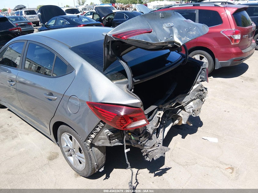 2019 Hyundai Elantra VIN KMHD84LF6KU794544 IAAI salvage auction — FRONT & REAR, Salvage (Utah), sold $1,600 on 2026-08-01 (photo 6)