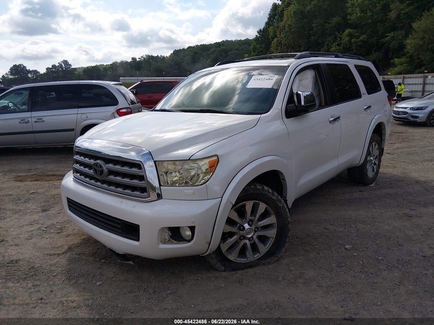 2010 Toyota Sequoia VIN 5TDDW5G13AS033228 IAAI salvage auction — REAR END, Salvage (Tennessee), sold $3,800 on 2026-07-09 (photo 2)