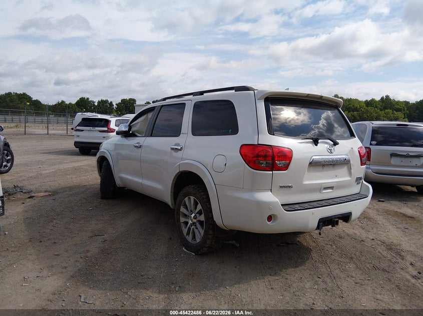 2010 Toyota Sequoia VIN 5TDDW5G13AS033228 IAAI salvage auction — REAR END, Salvage (Tennessee), sold $3,800 on 2026-07-09 (photo 3)