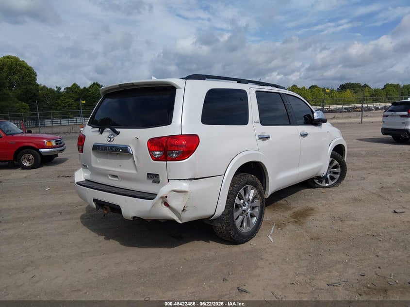 2010 Toyota Sequoia VIN 5TDDW5G13AS033228 IAAI salvage auction — REAR END, Salvage (Tennessee), sold $3,800 on 2026-07-09 (photo 4)