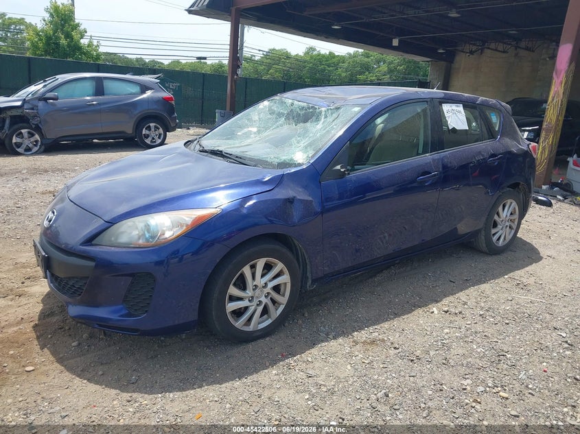 2012 Mazda 3 VIN JM1BL1L80C1543757 IAAI salvage auction — ROLLOVER, Salvage Title, sold $825 on 2026-07-14 (photo 2)