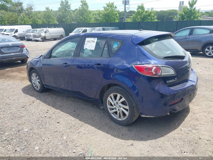 2012 Mazda 3 VIN JM1BL1L80C1543757 IAAI salvage auction — ROLLOVER, Salvage Title, sold $825 on 2026-07-14 (photo 3)