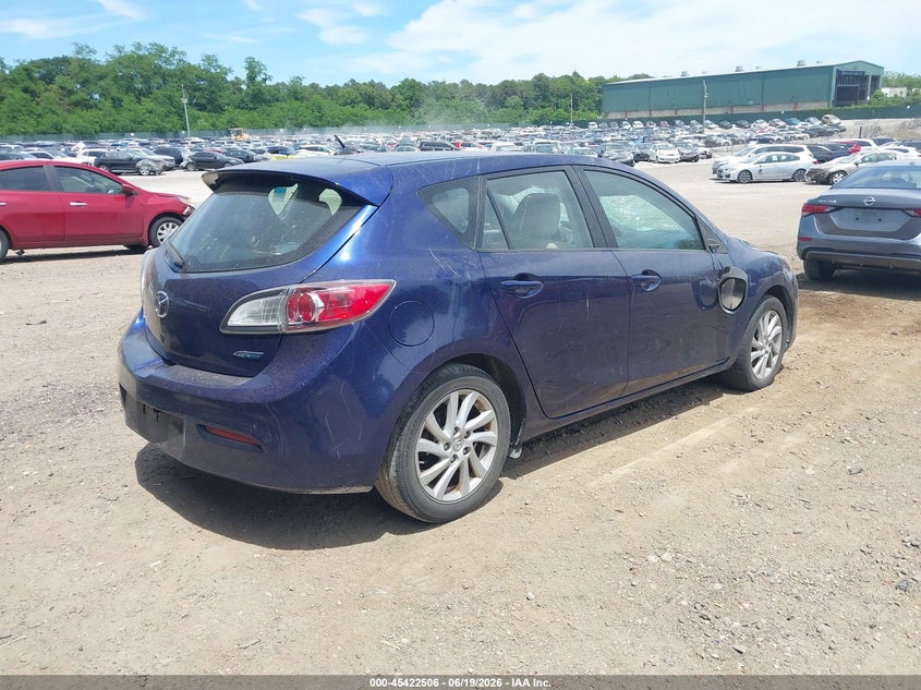 2012 Mazda 3 VIN JM1BL1L80C1543757 IAAI salvage auction — ROLLOVER, Salvage Title, sold $825 on 2026-07-14 (photo 4)