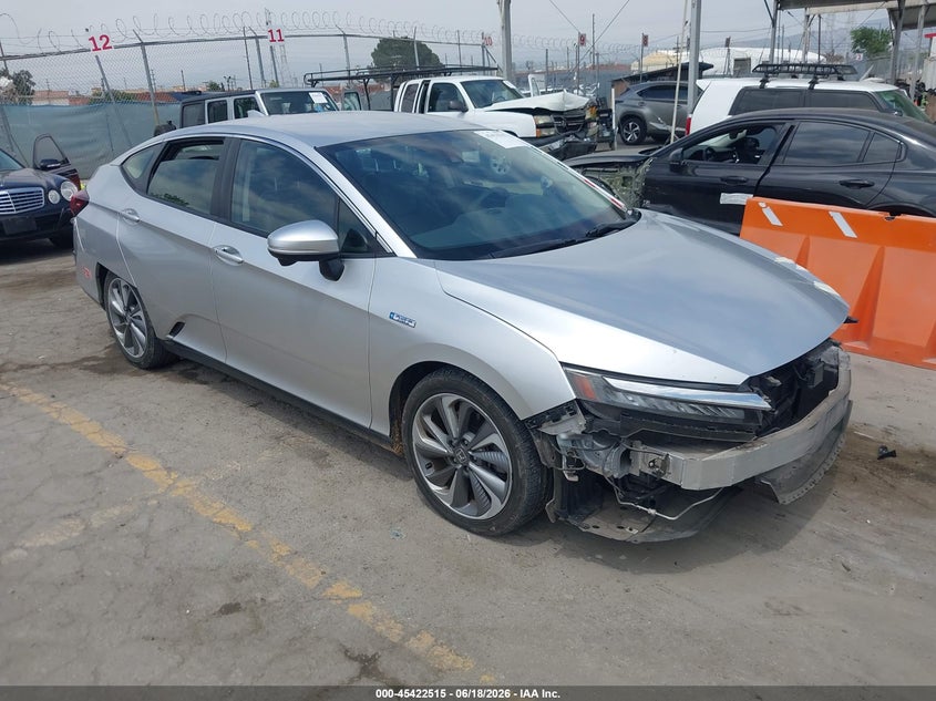 2018 Honda Clarity VIN JHMZC5F11JC015620 IAAI salvage auction — FRONT END, Salvage Title, sold $725 on 2026-07-29 (photo 1)