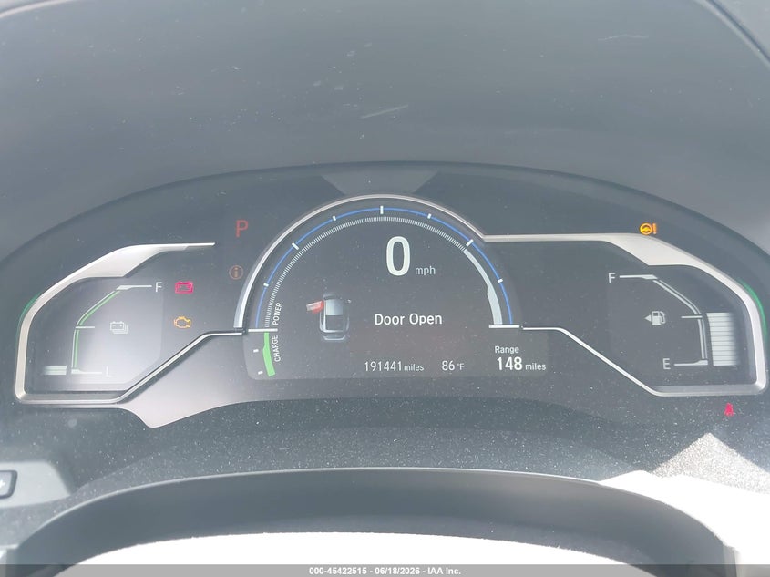 2018 Honda Clarity VIN JHMZC5F11JC015620 IAAI salvage auction — FRONT END, Salvage Title, sold $725 on 2026-07-29 (photo 7)
