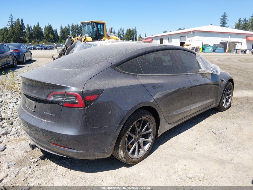 2022 Tesla Model 3 VIN 5YJ3E1EB0NF170883 IAAI salvage auction — LEFT FRONT, Salvage Title, sold $11,950 on 2026-09-06 (photo 4)