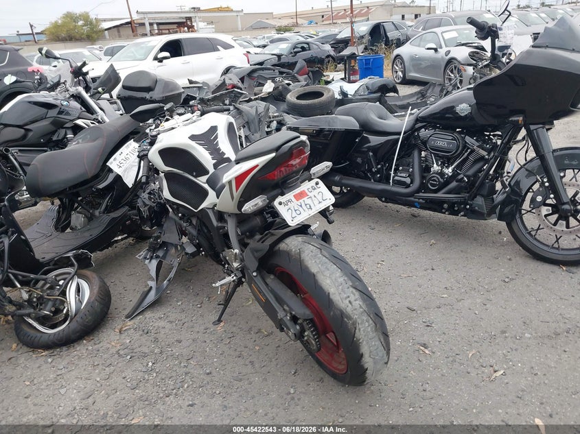 2025 Kawasaki Zx VIN JKBZXJJ17SA023214 IAAI salvage auction — FRONT END, Salvage Title, sold $25 on 2026-07-29 (photo 3)