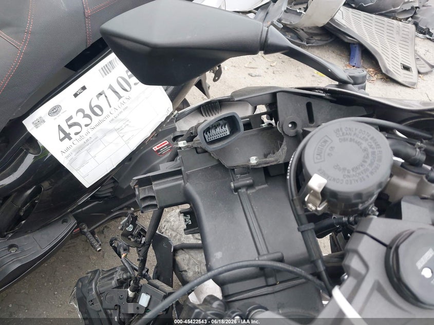 2025 Kawasaki Zx VIN JKBZXJJ17SA023214 IAAI salvage auction — FRONT END, Salvage Title, sold $25 on 2026-07-29 (photo 7)