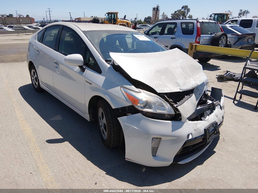 2014 Toyota Prius VIN JTDKN3DU2E1759632 IAAI salvage auction — FRONT END, Salvage (California), sold $2,550 on 2026-07-15 (photo 1)