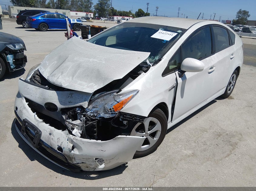 2014 Toyota Prius VIN JTDKN3DU2E1759632 IAAI salvage auction — FRONT END, Salvage (California), sold $2,550 on 2026-07-15 (photo 2)