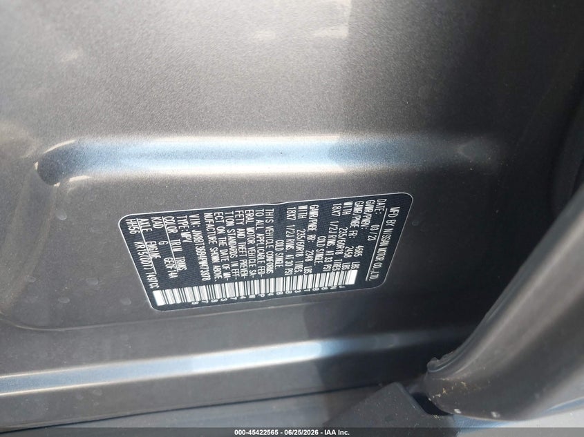 2023 Nissan Rogue VIN JN8BT3BB4PW473878 IAAI salvage auction — ALL OVER, Salvage (Pennsylvania), sold $4,150 on 2026-07-10 (photo 9)