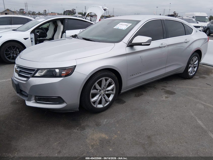 2017 Chevrolet Impala VIN 2G1105S30H9182284 IAAI salvage auction — RIGHT FRONT, Salvage Title, sold $1,300 on 2026-07-27 (photo 2)