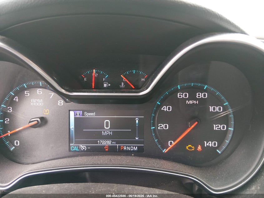 2017 Chevrolet Impala VIN 2G1105S30H9182284 IAAI salvage auction — RIGHT FRONT, Salvage Title, sold $1,300 on 2026-07-27 (photo 7)
