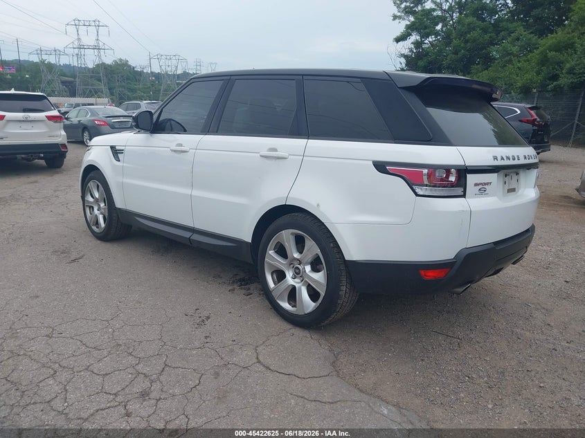 2015 Land rover Range rover sport VIN SALWR2VF6FA523303 IAAI salvage auction — UNKNOWN, Salvage (Pennsylvania), sold $3,575 on 2026-07-10 (photo 3)