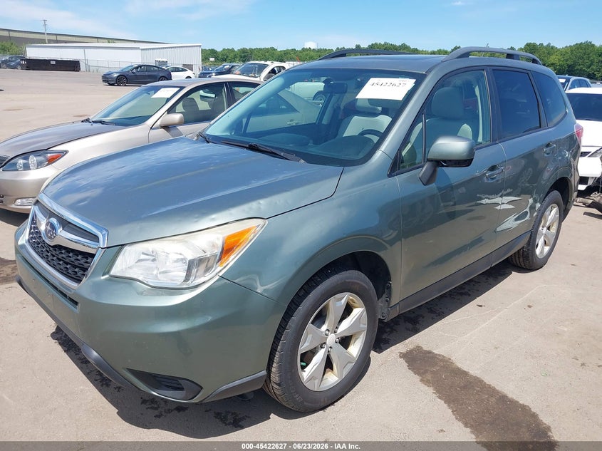 2014 Subaru Forester VIN JF2SJAECXEH545423 IAAI salvage auction — HAIL, Salvage (Ohio), sold $1,875 on 2026-07-07 (photo 2)