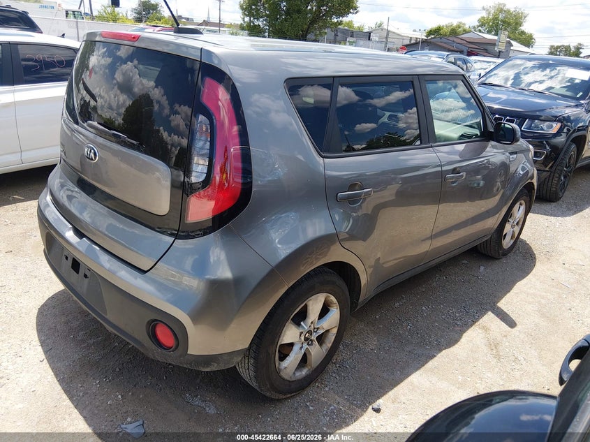 2017 Kia Soul VIN KNDJN2A26H7441667 IAAI salvage auction — NORMAL WEAR, Clear (Illinois), sold $1,400 on 2026-07-14 (photo 4)