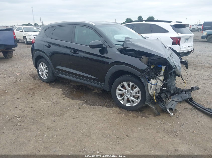 2021 Hyundai Tucson VIN KM8J33A43MU366043 IAAI salvage auction — FRONT END, Salvage (Arkansas), sold $1,100 on 2026-07-29 (photo 1)