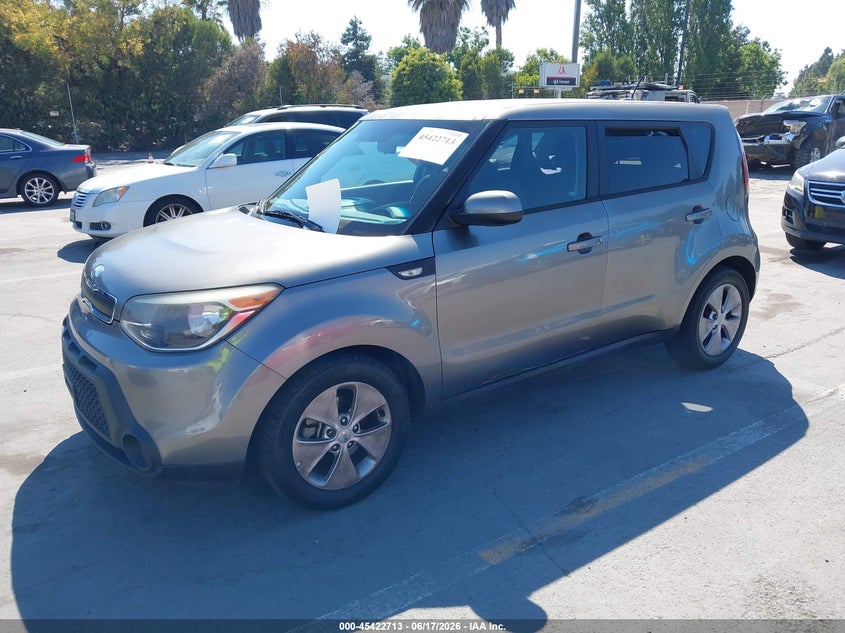 2014 Kia Soul VIN KNDJN2A28E7102212 IAAI salvage auction — NORMAL WEAR, Salvage Title - Dealer (California), sold $1,150 on 2026-07-06 (photo 2)
