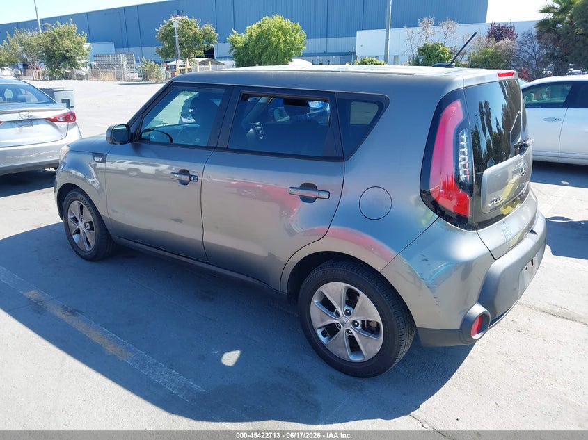 2014 Kia Soul VIN KNDJN2A28E7102212 IAAI salvage auction — NORMAL WEAR, Salvage Title - Dealer (California), sold $1,150 on 2026-07-06 (photo 3)