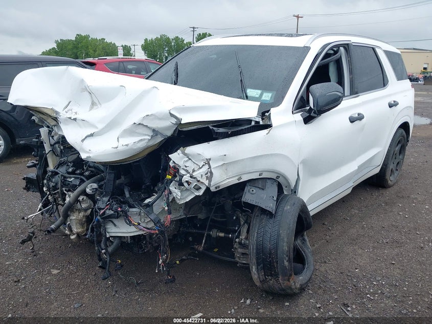 2023 Hyundai Palisade VIN KM8R7DGE7PU541931 IAAI salvage auction — FRONT END, Salvage Title, sold $25 on 2026-07-22 (photo 2)