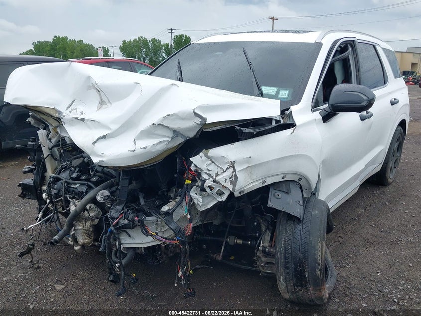 2023 Hyundai Palisade VIN KM8R7DGE7PU541931 IAAI salvage auction — FRONT END, Salvage Title, sold $25 on 2026-07-22 (photo 6)