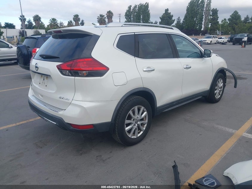2017 Nissan Rogue VIN KNMAT2MV2HP592873 IAAI salvage auction — FRONT END, Salvage (California), sold $1,400 on 2026-07-06 (photo 4)