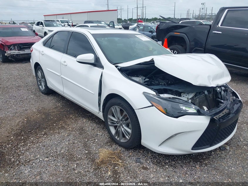 2015 Toyota Camry VIN 4T1BF1FKXFU099073 IAAI salvage auction — FRONT END, Salvage Title, sold $1,600 on 2026-08-01 (photo 1)
