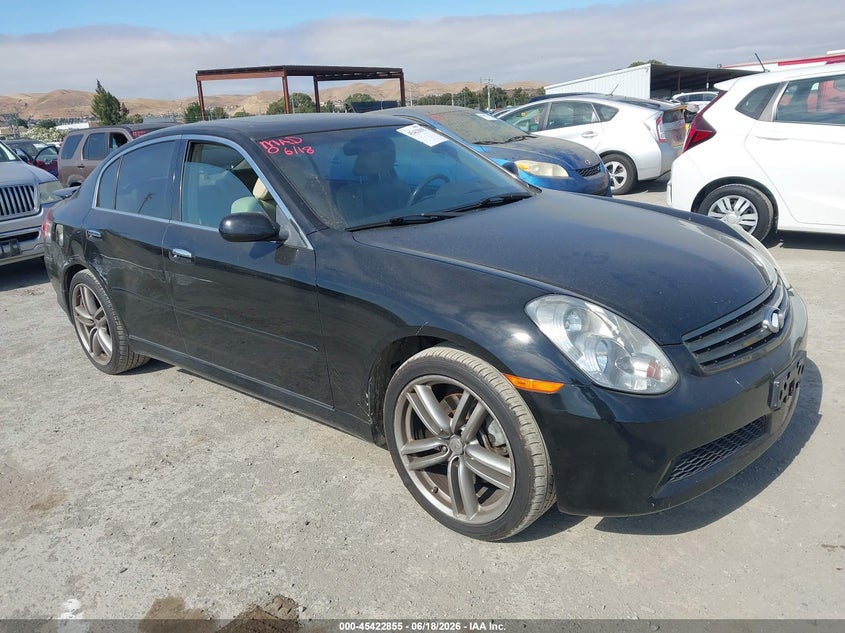 2006 Infiniti G35 VIN JNKCV51E06M520270 IAAI salvage auction — SIDE, Salvage (California), sold $900 on 2026-07-10 (photo 1)