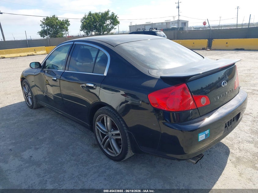 2006 Infiniti G35 VIN JNKCV51E06M520270 IAAI salvage auction — SIDE, Salvage (California), sold $900 on 2026-07-10 (photo 3)