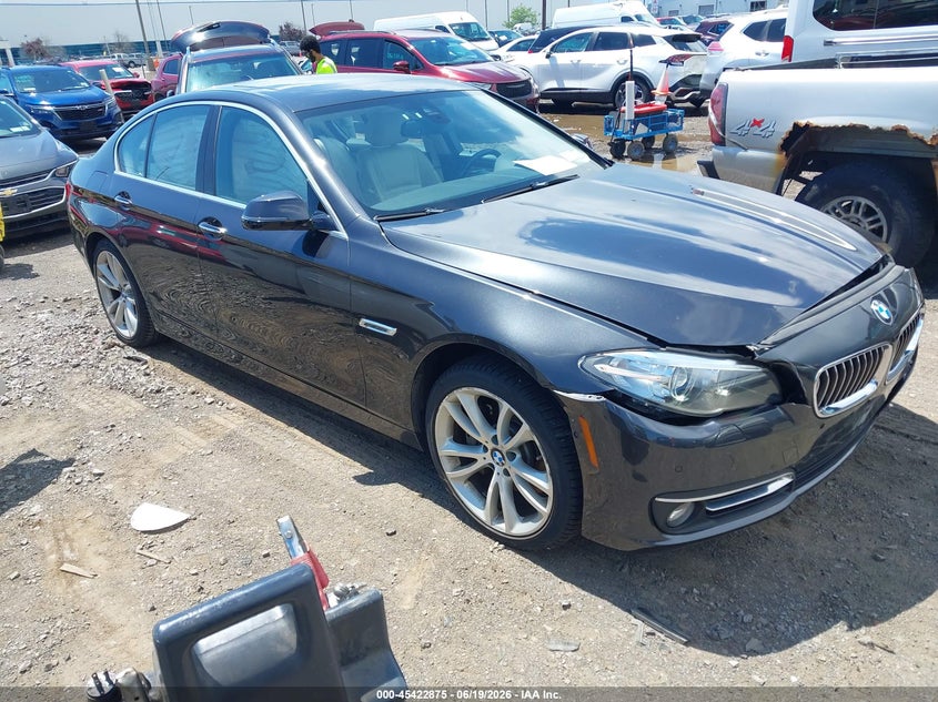 2015 BMW 5er VIN WBA5B3C59FD544374 IAAI salvage auction — FRONT END, Salvage Title, sold $2,750 on 2026-07-22 (photo 1)