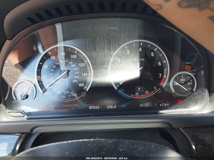 2015 BMW 5er VIN WBA5B3C59FD544374 IAAI salvage auction — FRONT END, Salvage Title, sold $2,750 on 2026-07-22 (photo 7)