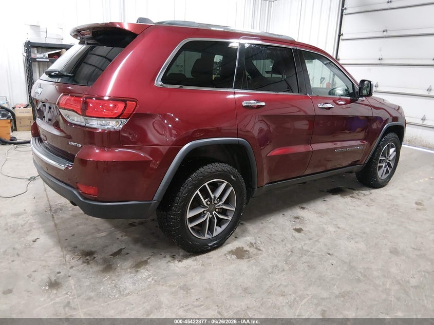 2020 Jeep Grand cherokee VIN 1C4RJFBG6LC359325 IAAI salvage auction — HAIL, Salvage Title, sold $14,250 on 2026-08-11 (photo 4)