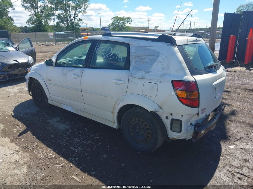 2007 Pontiac Vibe VIN 5Y2SL65867Z407182 IAAI salvage auction — FRONT & REAR, Clear (Indiana), sold $300 on 2026-07-21 (photo 3)