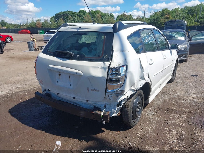 2007 Pontiac Vibe VIN 5Y2SL65867Z407182 IAAI salvage auction — FRONT & REAR, Clear (Indiana), sold $300 on 2026-07-21 (photo 6)