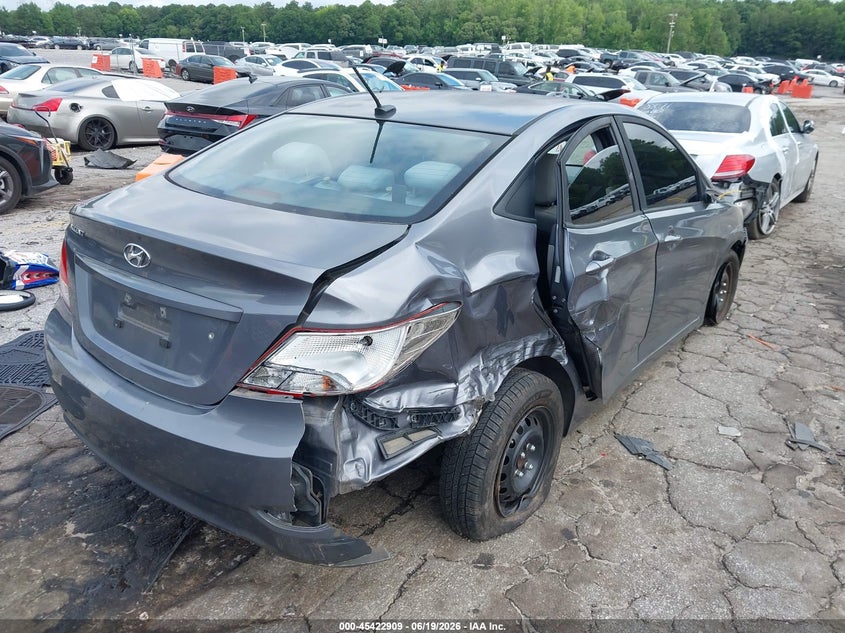 2017 Hyundai Accent VIN KMHCT4AEXHU235897 IAAI salvage auction — RIGHT SIDE, Salvage (Georgia), sold $450 on 2026-07-29 (photo 4)