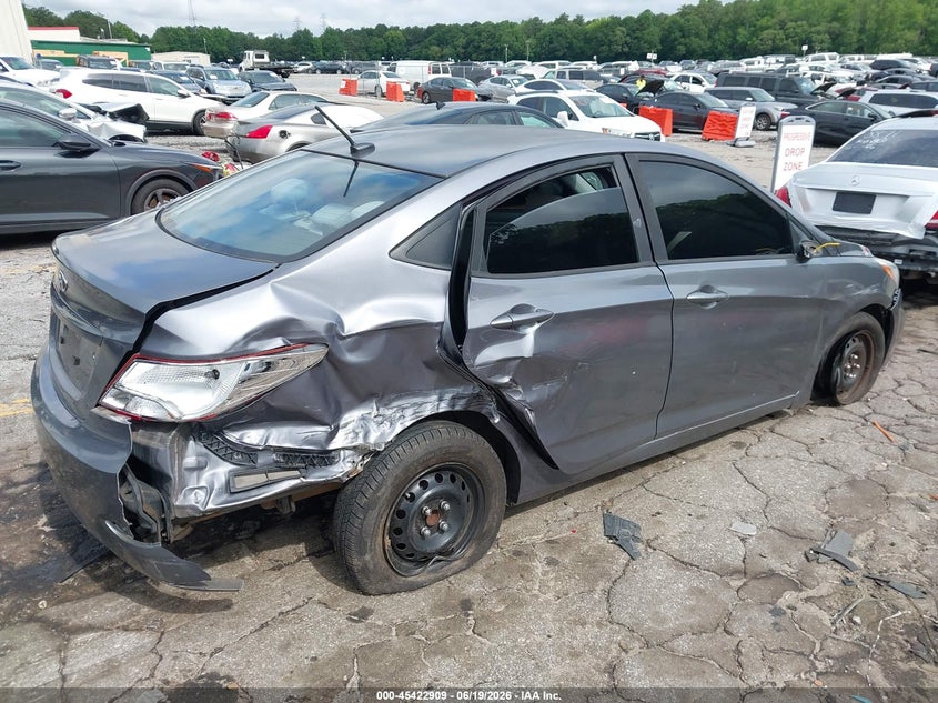 2017 Hyundai Accent VIN KMHCT4AEXHU235897 IAAI salvage auction — RIGHT SIDE, Salvage (Georgia), sold $450 on 2026-07-29 (photo 6)