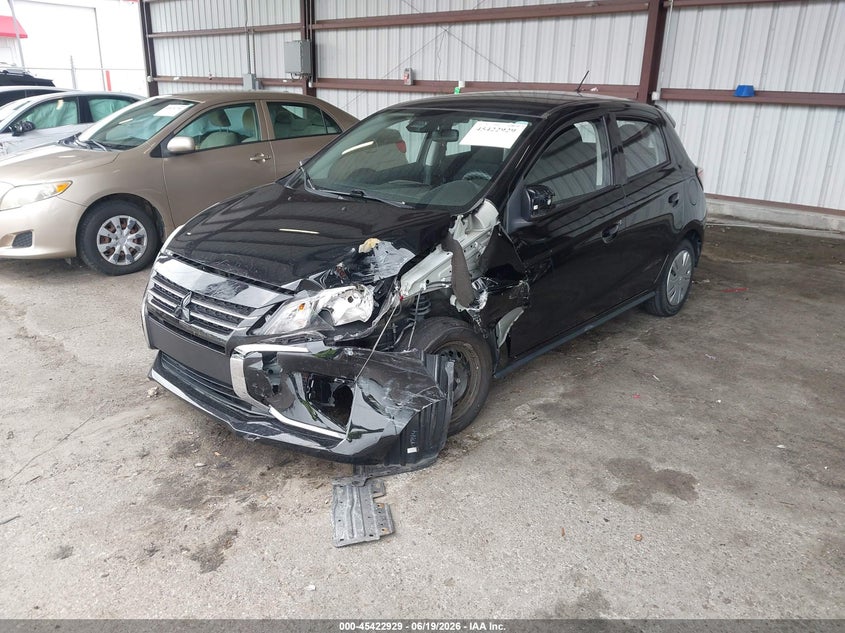 2021 Mitsubishi Mirage VIN ML32AUHJ7MH012232 IAAI salvage auction — FRONT END, Salvage Title, sold $2,150 on 2026-07-19 (photo 2)