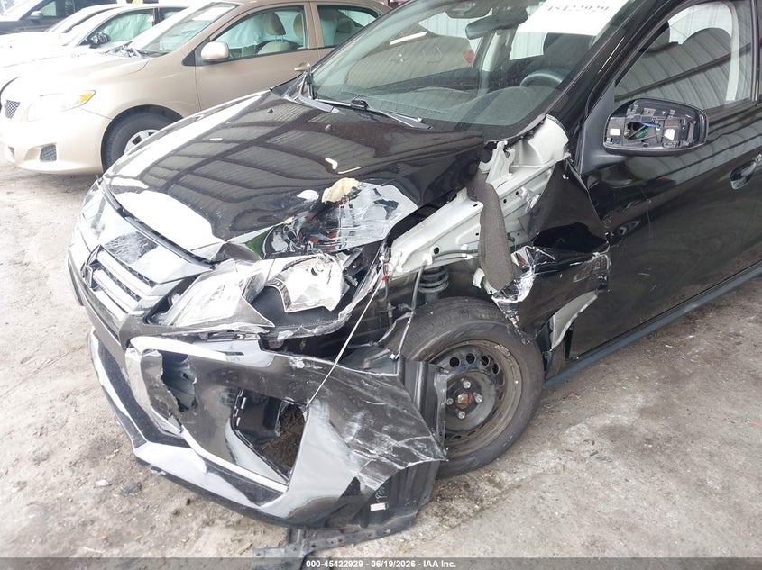 2021 Mitsubishi Mirage VIN ML32AUHJ7MH012232 IAAI salvage auction — FRONT END, Salvage Title, sold $2,150 on 2026-07-19 (photo 6)