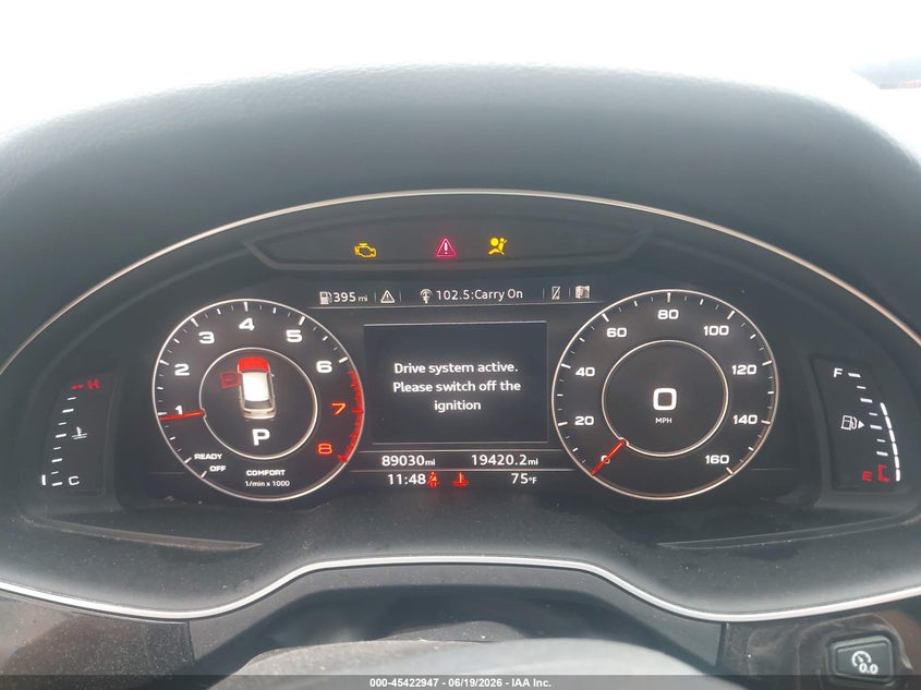 2019 Audi Q7 VIN WA1LAAF78KD042152 IAAI salvage auction — FRONT END, Salvage Title, sold $4,650 on 2026-07-19 (photo 7)