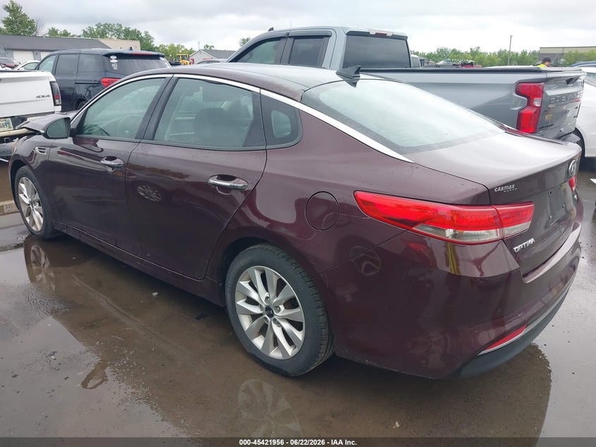 2018 Kia Optima VIN 5XXGU4L32JG260822 IAAI salvage auction — FRONT END, Salvage (Ohio), sold $50 on 2026-07-28 (photo 3)